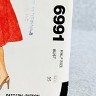 Mccalls 6991 Dress W Princess Seams Misses Half Size 12 5 Bust 35 Pattern