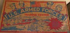 Louis Marx And Co   Vintage U s  Armed Forces Training Center Playset  