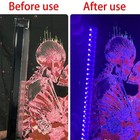 2pcs Uv Black Light Bar Fixtures Ultraviolet Lamp Strip Us Plug Dj Party Club