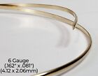 14 20 Yellow Gold-filled Wire   Half Round   Dead Soft   6-24 Gauge   1-10 Ft