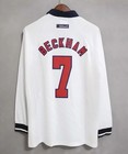 1998 England David Beckham  7 Soccer Jersey Size L