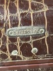 Vintage Small Samsonite 4115 Shwayder Faux Alligator Suitcase Train Case Luggage