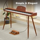 88 Keys Semi Weighted Digital Piano Electronic Keyboards With Bench 3 Pedal midi