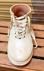Baby Shoe Vintage 3 5  Porcelain With Laces Planter Nursery Decor Baby Shower