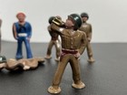 Vintage Barclay Manoil Wwi Lot Of 6 Metal Toy Soldier Cast Lead Army Figures
