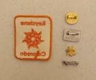 Vintage Ski Patch   Four Ski Lapel Pins - Keystone  Vail  Winter Park