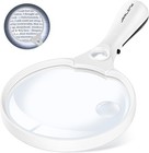Large Magnifying Glass With Light 10x 20x 45x Illuminated Handheld Magnifier