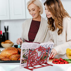 Recipe Book Holder  Sturdy Cast Iron Metal Cookbook Stand For Kitchen Counter  V
