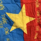 Original Battle Of Song Be Vietnam War Era Viet Cong Flag Dated 1968