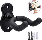 Sound Harbor Guitar Wall Mount Wall Hanger 3 Pack Hook Black Metal Guitar Holder