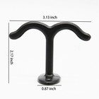 6 Pcs Black Mug Hooks Under Cabinet Coat Rack Wall Mount Zinc Alloy Hooks