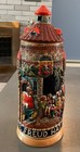 Vintage Castle Shaped Pewter Lidded Beer Stein West Germany Corzelius Rare