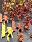 Assortment Of 96 Vintage Marx 54mm   60mm Native Americans Indians Plastic Figs