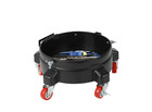 2 Pack Auto Drive 12-inch Heavy Duty Plastic Garage Bucket Dolly  5 Wheel With