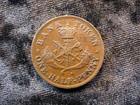 Old World Token Coin Bank Of Upper Canada Half Penny 1854 Kmtn2 St  George 588