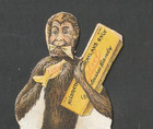 Scarce 1896 H l  Hildreth Molasses Candy Cardboard Die Cut Trade Card