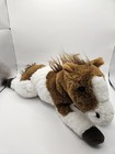 Fao Schwarz Brown   White 13  Plush Stuffed Horse Laying Pony 2020