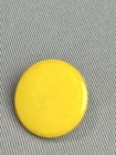 Vintage Bright Yellow Iridescent Large Retro Plastic Coat Buttons Set Of 4