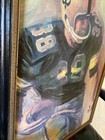 1960 s Vintage New Orleans Saints Oil Painting Canvas - Dave Boss Of Nfl Films