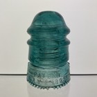 Milky Aqua Cd 113  130  Hemingray Glass Insulator  b 
