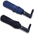 Automatic Black Umbrella Anti Uv Sun rain Windproof 3 Folding Compact Umbrella