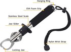 Fish Lip Gripper With Scale  Stainless Steel  40 Lb Capacity