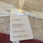 Pottery Barn Winter Dreams Full Queen Quilt Patchwork Handcrafted New Free Ship