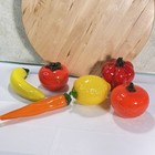 Glass Fruit And Vegetables Vintage Murano Style Life Size Handblown Art Deco Mcm