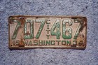 1934 Washington City License Plate