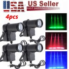 4pcs Pin Spot Beam Stage Lighting Led Spotlight Rgbw Dmx Bar Party Dj Disco Ktv