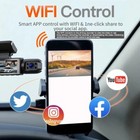 1080p Wifi Dual Camera Dash Cam For Cars front And Inside car Camera With Ir Nig