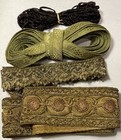 Lot Antique French Metallic Lace   Passementerie Trim Doll Costume Crafting Etc 