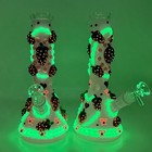 9 Inch Heavy Duty Glass Bongs Water Pipe Smoking Bong Beaker   14mm Bowl Hookah