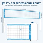 32ft Portable Outdoor Volleyball   Badminton Net Set W  Carry Bag   Accessories