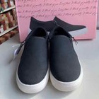 New Women s Kensie Soren Casual Sneakers Slip-on Zipper Shoes Black - Pick Size