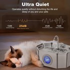 Cat Water Fountain Stainless Steel 108oz 3 2l  Automatic Pet Fountain Dog Wat   