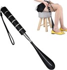 Shoe Horn Extra Long Handle Stainless Steel 28  Handled Metal Shoehorn Horns