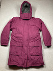 Lands End Coat Women s Small Pink Magenta Heavy Jacket Parka Polartec Thermolite