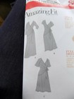 20 Simplicity Amazing Fit Pleat-side Mock Wrap Full Dress Maxi Sewing Pattern