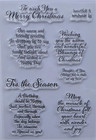 Sentiments Warm Friendly Christmas Clear Stamps For Diy Paper Craft Card Maki   
