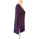 Mercer   Madison Tunic Blouse Purple Long Sleeve Size S Modal Blend