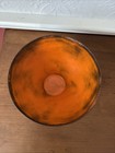 1960   mcm Signed Libhard Blue   Orange Enamel Bowl Htf Euc
