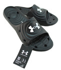 Nwt Under Armour Men s 10 Ua Locker Iv Sl Black   White Raised Logo Slide Sandal