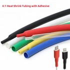 4 1 Adhesive glue Lined Heat Shrink Sleeving Sealed Waterproofheatshrink Tubing 