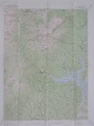 1950 Usgs Topo Map Trinity Dam California Clair Enngel Lake Mines Trails Roads