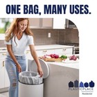Plasticplace 8 Gallon White Trash Bags  0 7 Mil  200 Case
