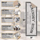 20x53 Inch Laundry Room Rug Nonslip Mat Mudroom Stainresistant Runner Gray
