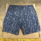 Blue   White Palm Leaf Print Shorts  tropical  summer  vacation