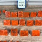 Vintage Rose Art Assorted Rubber Stamps Set Kids Orange Animals Nature 79 Pcs