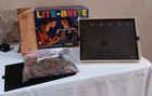 Vintage Original 1967 Lite Brite Hasbro Toy With Original Box Pegs   Papers